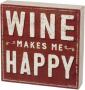 BOX SIGN WINE HAPPY