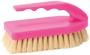 PIG BRUSH W/HOT PINK HANDLE