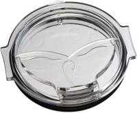 ORCA DRINKWARE CHASER CLEAR WHALE TAIL FLIP TOP LID 