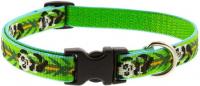 LUPINE PE  ADJUSTABLE MEDIUM DOG COLLAR PANDA LAND 3/4"x9-14"