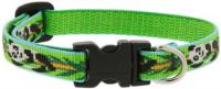 LUPINE PET ADJUSTABLE SMALL DOG COLLAR PANDA LAND 1/2"x8-12"