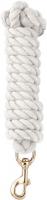 PERRI'S HEAVY COTTON LEAD WITH SNAP, WHITE