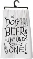 PRIMITIVES BY KATHY DISH TOWEL - DOGS BEERS