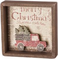 PRIMITIVES BY KATHY SLAT BOX SIGN  - MEMORIES