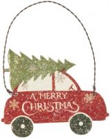 PRIMITIVES BY KATHY ORNAMENT - TREE CAR