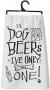 PRIMITIVES BY KATHY DISH TOWEL - DOGS BEERS