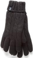 WOMEN'S HEAT HOLDERS GLOVES LARGE/XLARGE BLACK