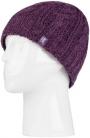 WOMEN'S HEAT HOLDERS THERMAL HAT PURPLE