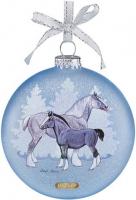 BREYER ARTIST SIGNATURE ORNAMENT DRAFT HORSES