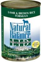 NATURAL BALANCE L.I.D. LAMB & BROWN RICE 13 OZ.