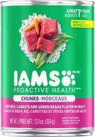 IAMS PROACTIVE HEALTH BEEF & RICE CHUNKS 13 OZ.