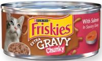 FRISKIES EXTRA GRAVY CHUNKY SALMON 5.5 OZ.