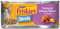 FRISKIES SHREDS TURKEY & CHEESE DINNER 5.5 OZ.