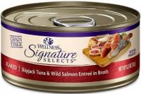 WELLNESS SIGNATURE FLAKED TUNA & SALMON 5.3 OZ.