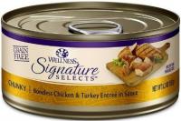 WELLNESS SIGNATURE CHUNKY CHICKEN & TURKEY 5.3 OZ.