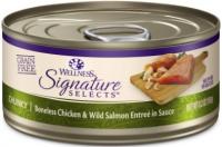 WELLNESS SIGNATURE CHUNKY CHICKEN & SALMON 5.3 OZ.