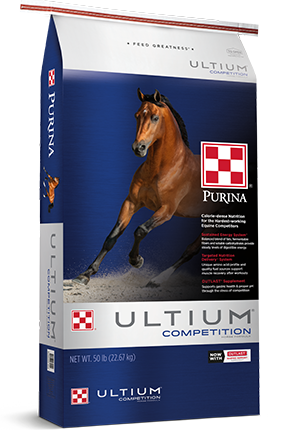 PURINA ULTIUM COMPETITION HORSE FEED 50 LB.