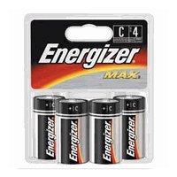 ENERGIZER "C" BATTERIES 4PK